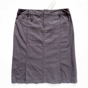 NEW WITH TAG AMERICAN EAGLE AEO Pinstriped Pleated Skirt + Pockets 2 (29" x 21")